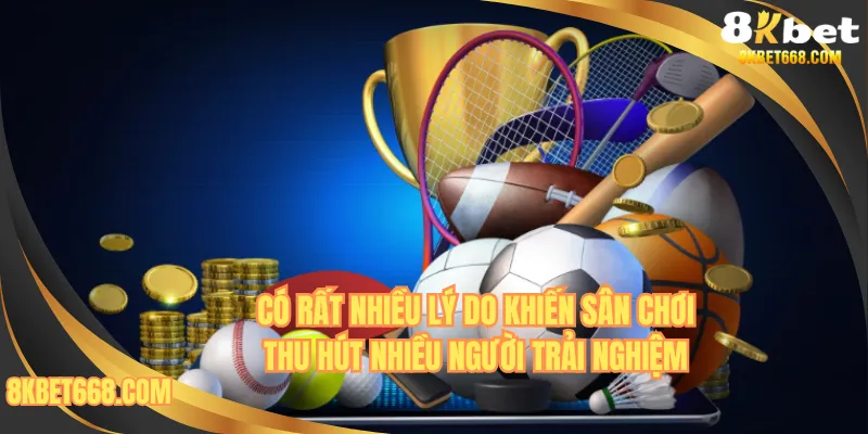 Có rất nhiều lý do khiến sân chơi thu hút nhiều người trải nghiệm